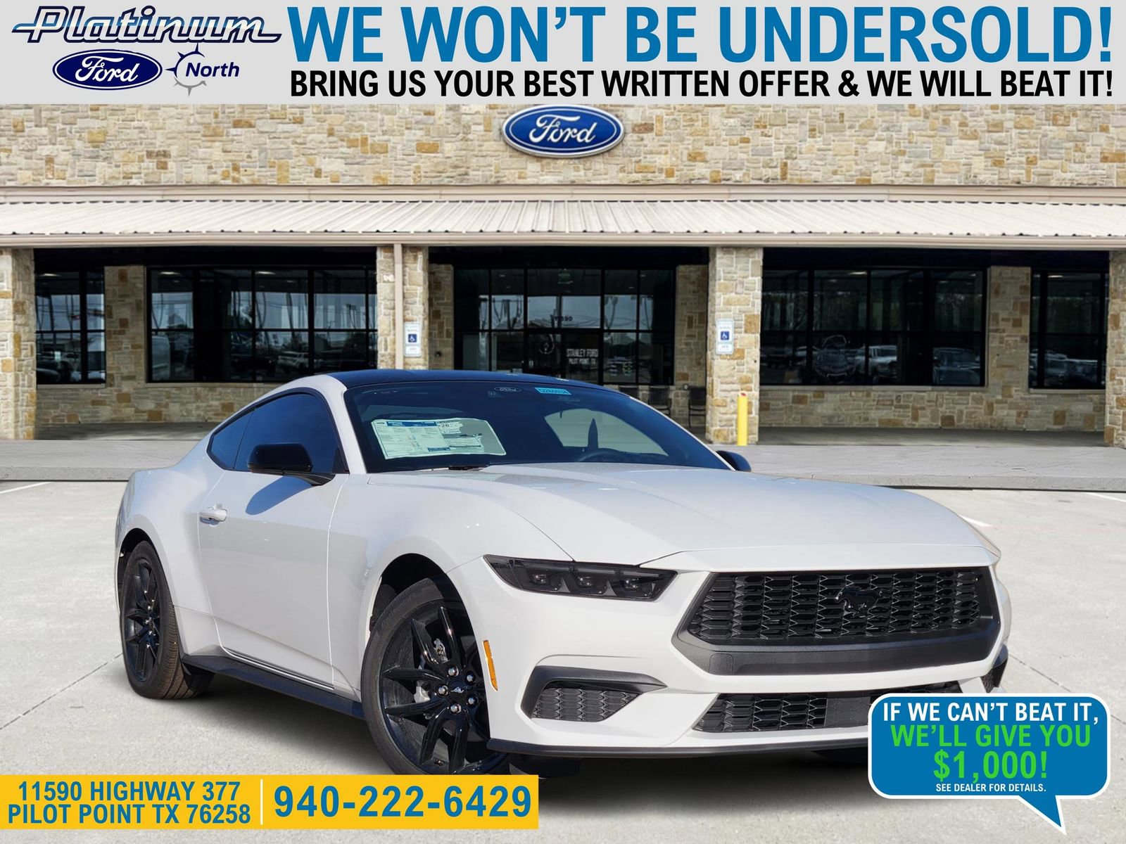 New 2026 Ford Mustang Coupe w/ Mustang Nite Pony Package