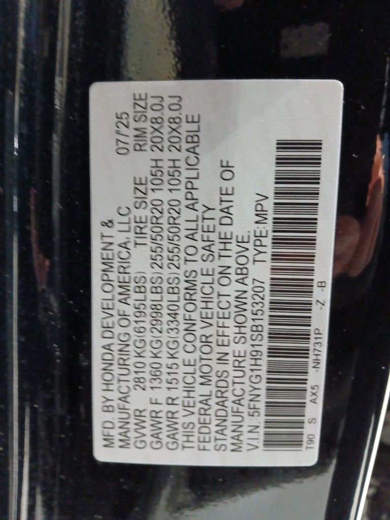 Used 2025 Honda Pilot Black Edition image 10