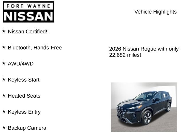 Certified 2026 Nissan Rogue SL AWD/4WD image 8