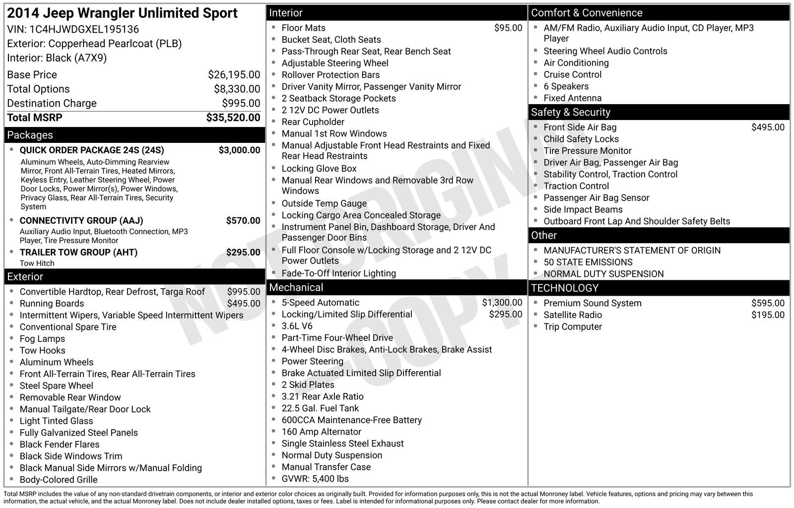 Used 2014 Jeep Wrangler Unlimited Sport w/ Quick Order Package 24S image 22