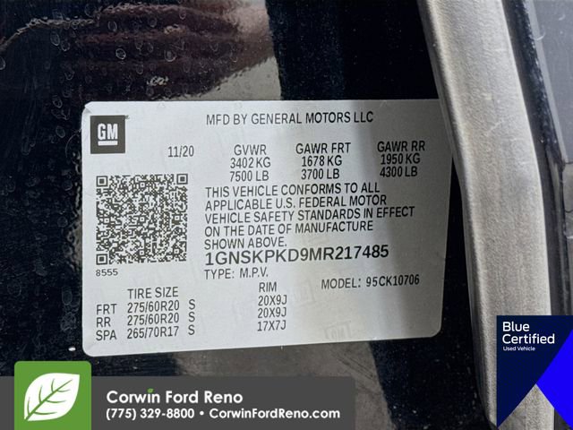 Used 2021 Chevrolet Tahoe Z71 w/ Z71 Off-Road Package image 38