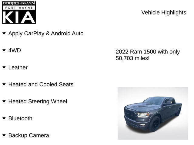 Used 2022 RAM 1500 Laramie w/ Night Edition AWD/4WD image 7