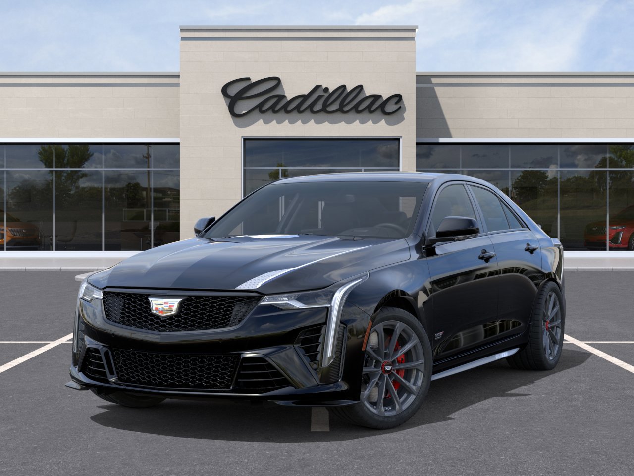 New 2026 Cadillac CT4 V Blackwing w/ LPO, Red Accent Package RWD image 8