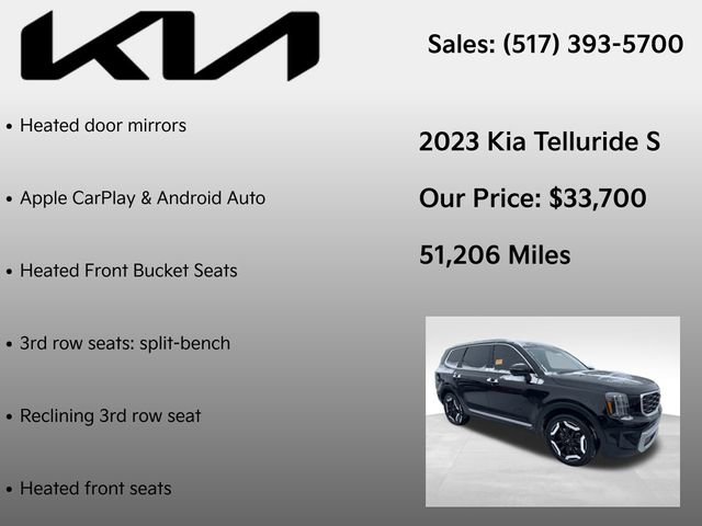 Used 2023 Kia Telluride S w/ S Sunroof Package image 15