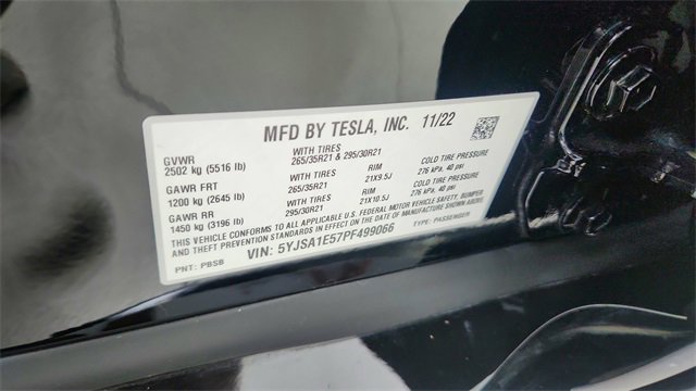 Used 2023 Tesla Model S Standard Range image 61