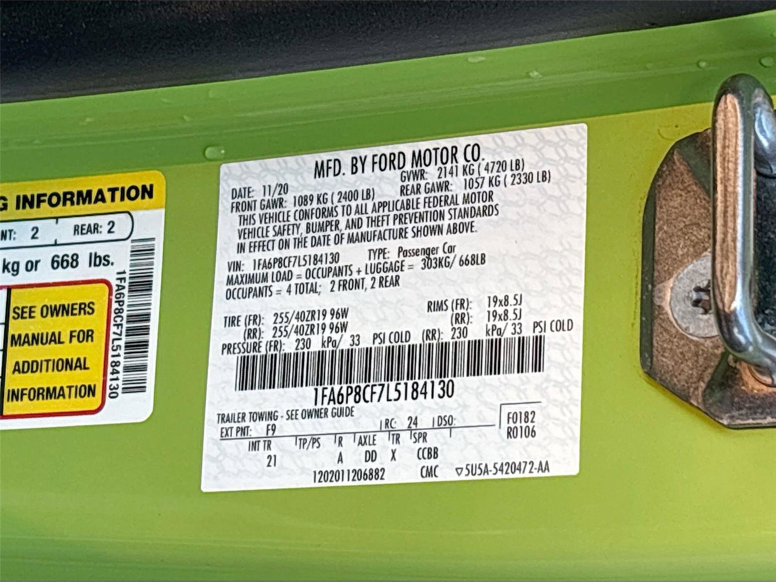 Used 2020 Ford Mustang GT w/ Ford Safe & Smart Package image 35