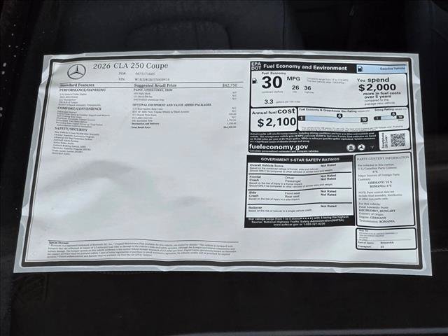 New 2026 Mercedes-Benz CLA 250 image 17
