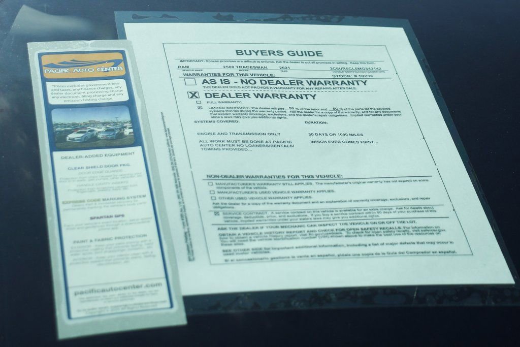 Used 2021 RAM 2500 Tradesman image 48