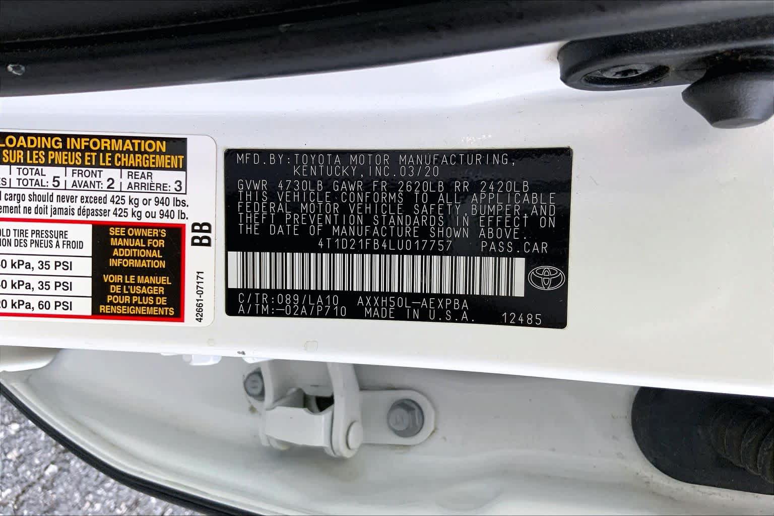 Used 2020 Toyota Avalon Limited w/ Advanced Safety Package FWD image 32