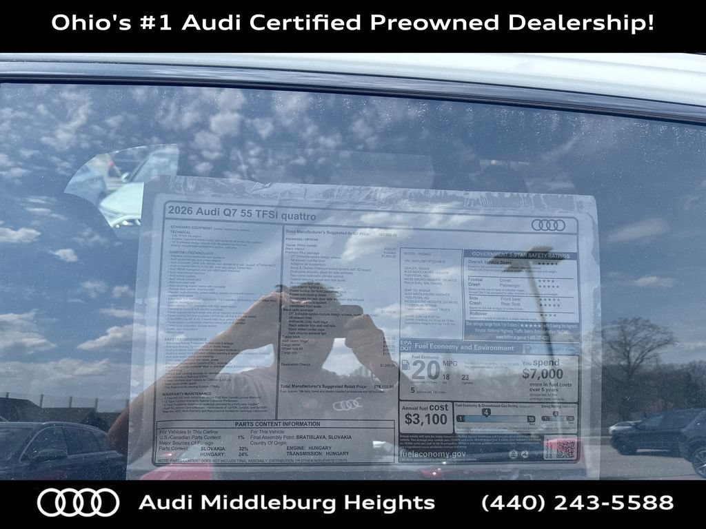 Used 2026 Audi Q7 3.0T Premium Plus w/ Premium Plus Package AWD/4WD image 29