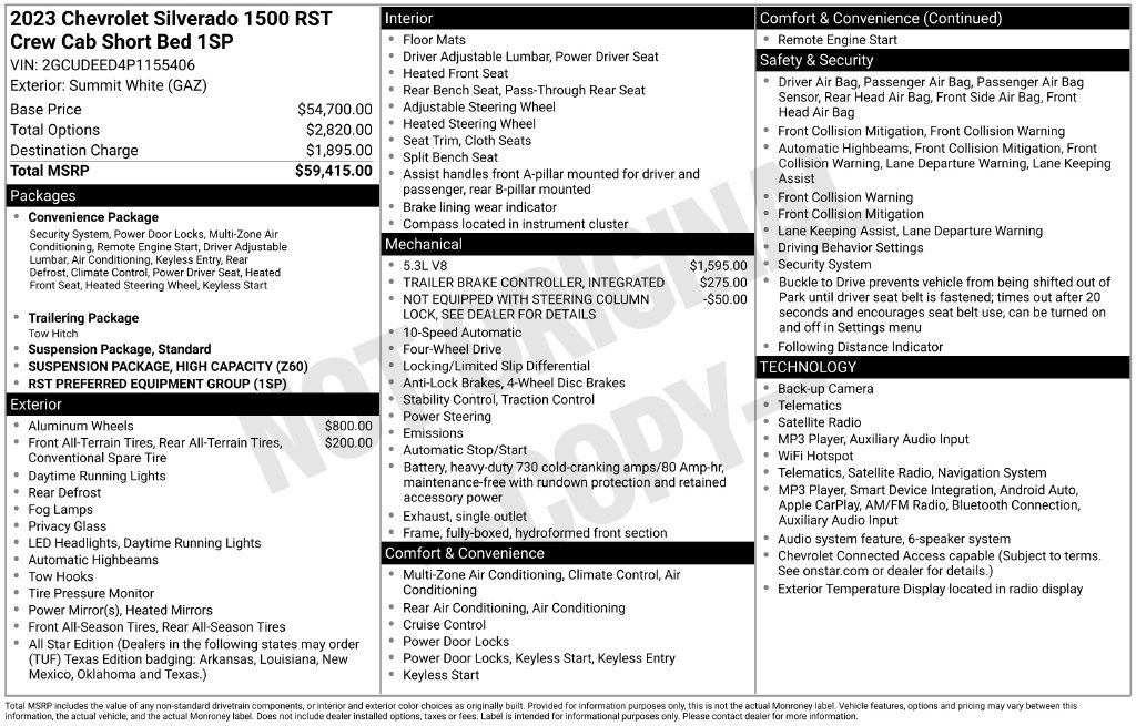 Certified 2023 Chevrolet Silverado 1500 RST AWD/4WD image 34