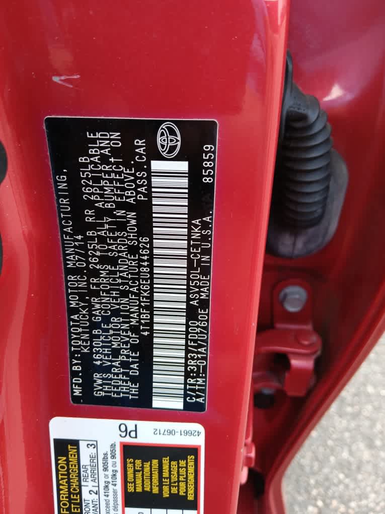 Used 2014 Toyota Camry LE FWD image 26