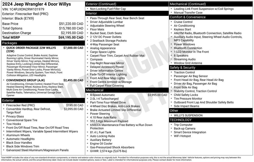 Used 2024 Jeep Wrangler Unlimited Sport AWD/4WD image 13