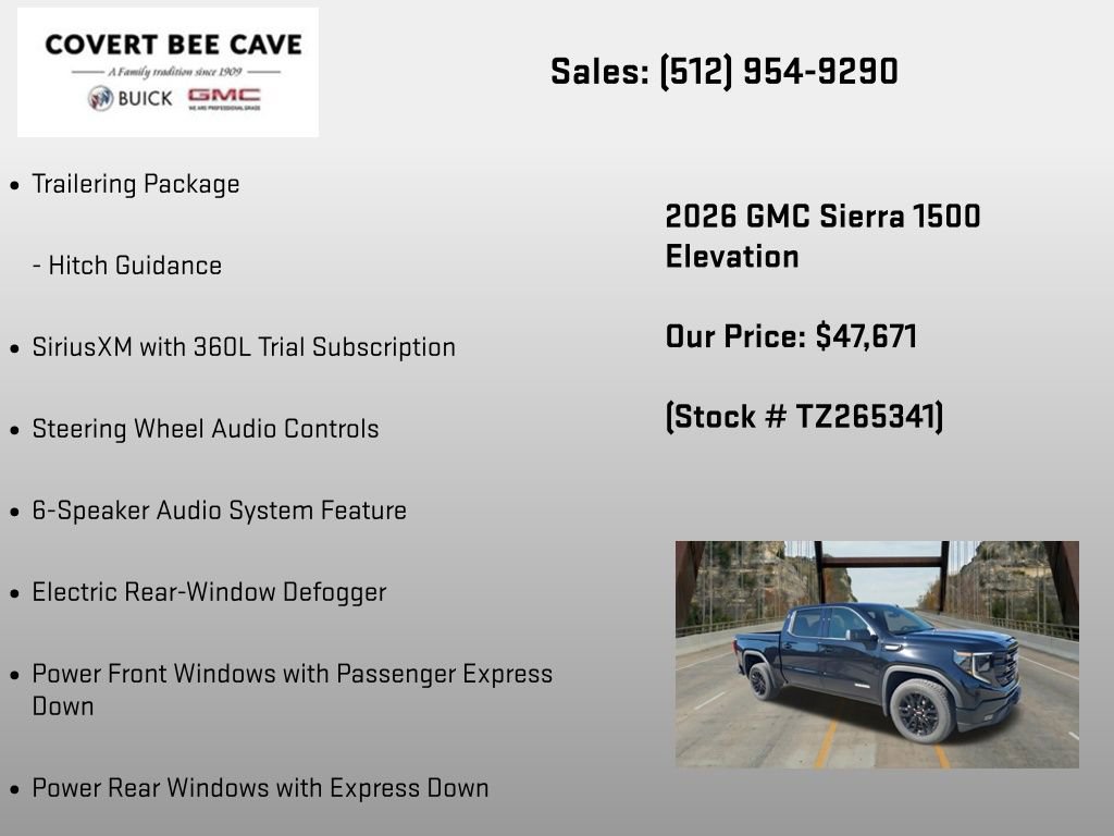 New 2026 GMC Sierra 1500 Elevation RWD image 30