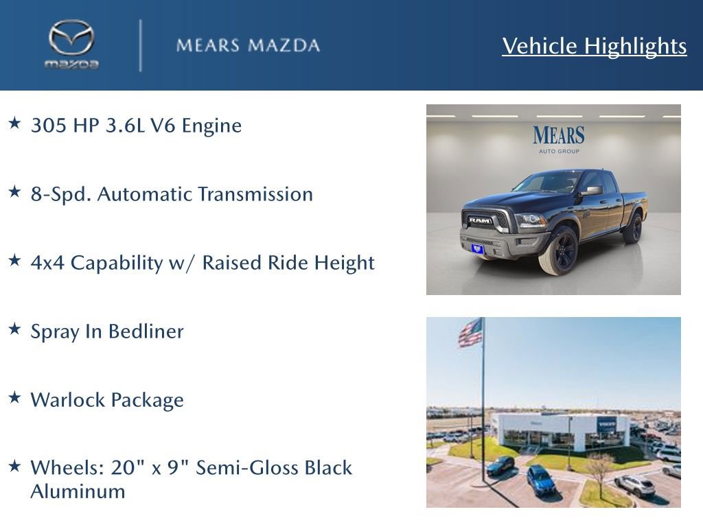 Used 2021 RAM 1500 Classic Warlock w/ Electronics Group image 2