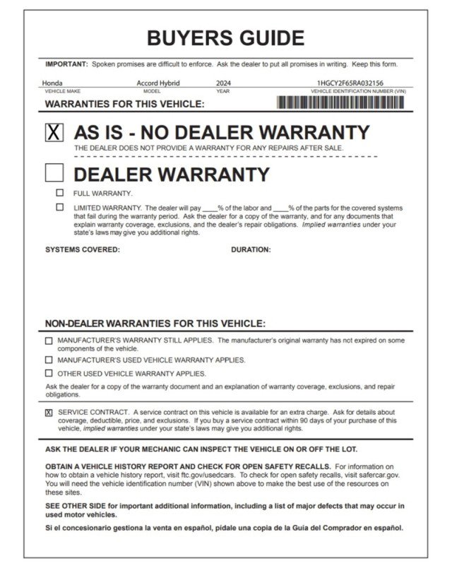 Used 2024 Honda Accord EX-L image 30