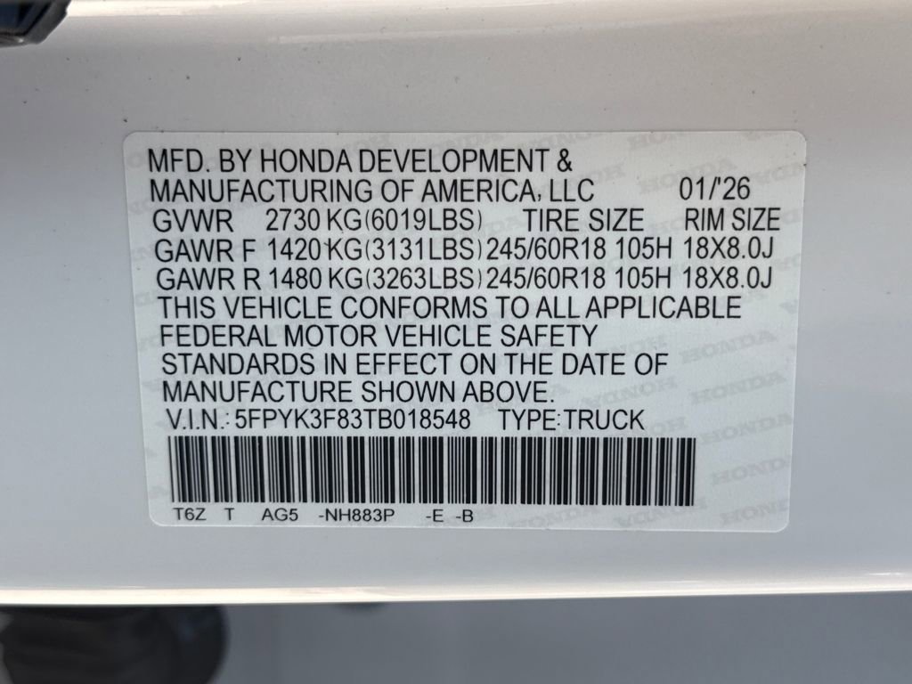 New 2026 Honda Ridgeline Black Edition image 28