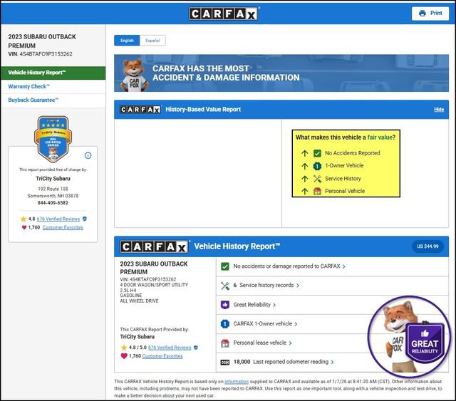 Used 2023 Subaru Outback Premium image 13