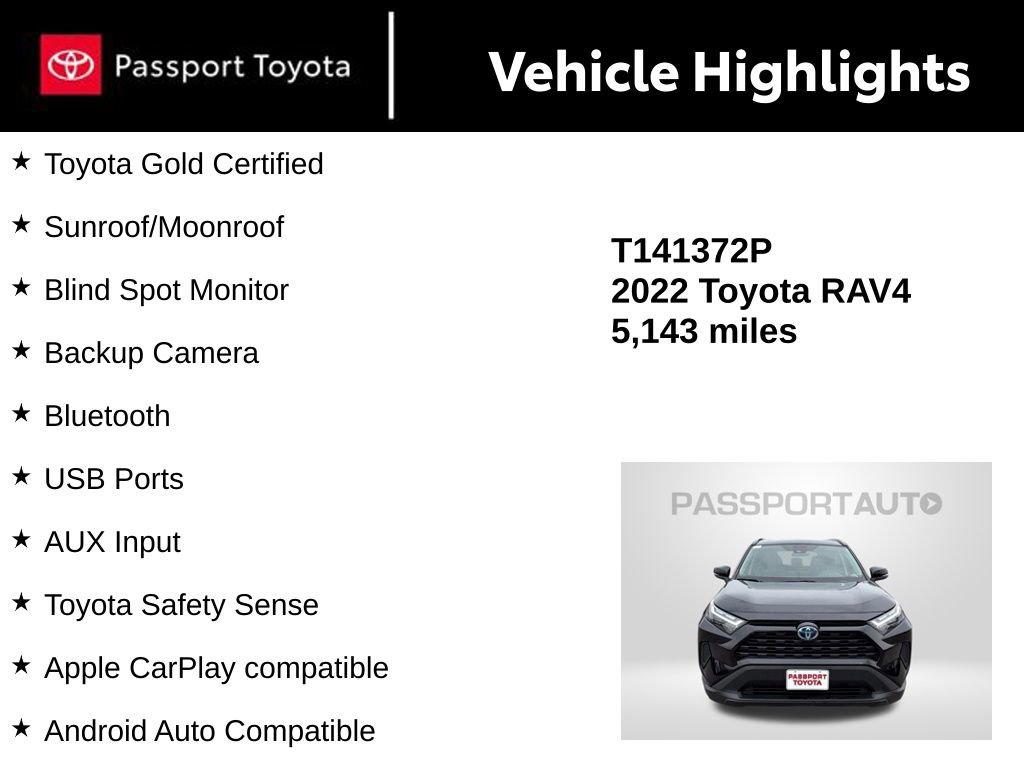 Certified 2022 Toyota RAV4 XLE w/ Convenience Package image 15