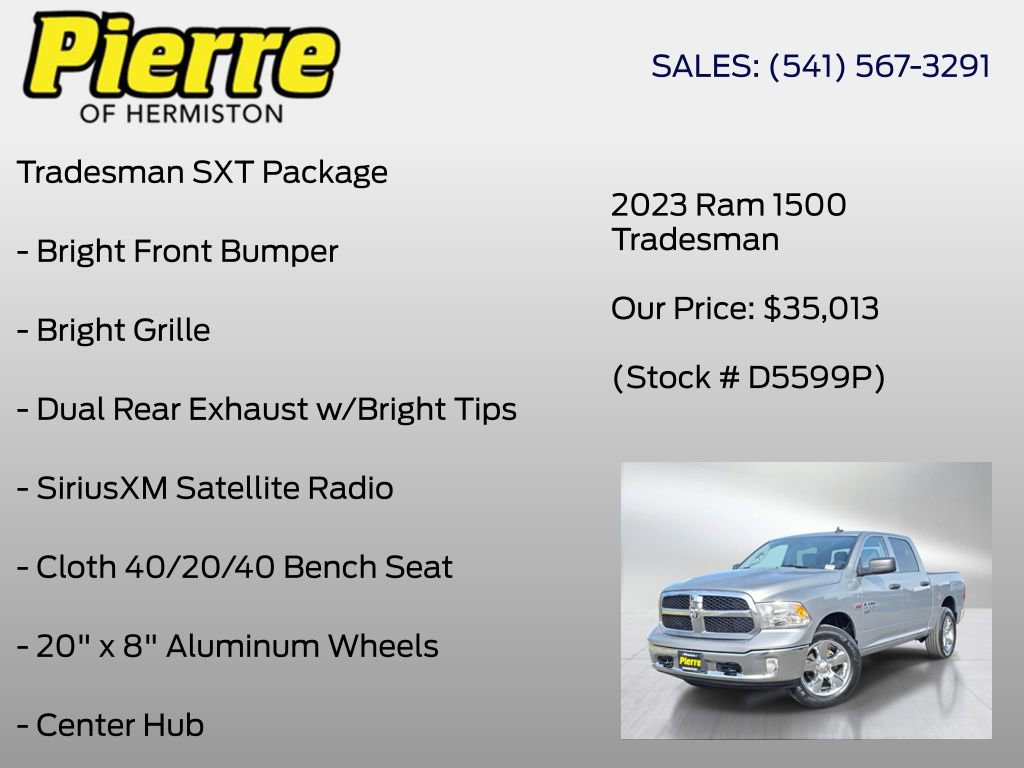 Used 2023 RAM 1500 Tradesman w/ Tradesman SXT Package AWD/4WD image 12