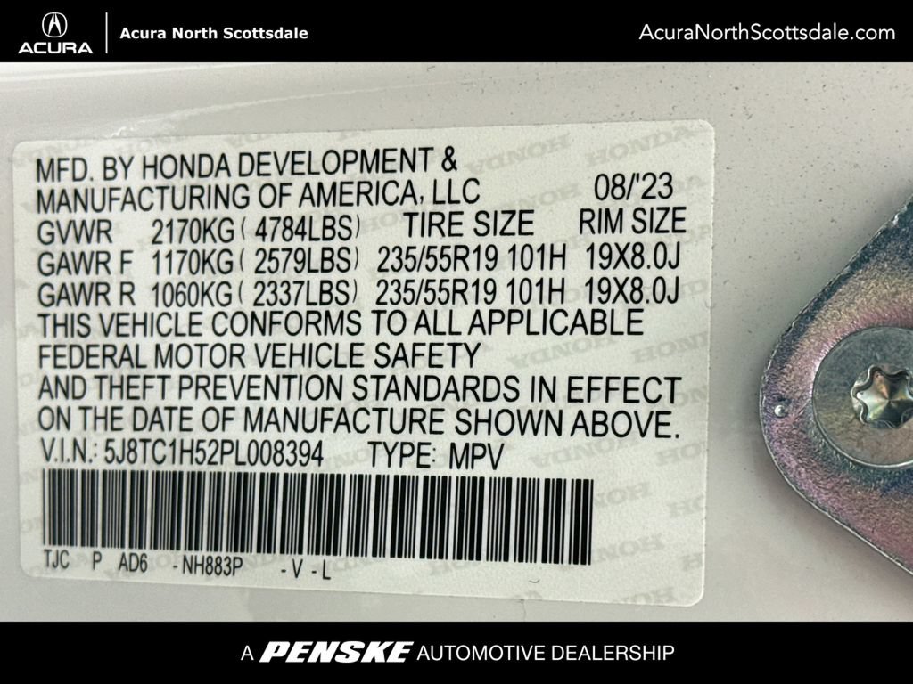 Certified 2023 Acura RDX FWD w/ Technology Package image 35