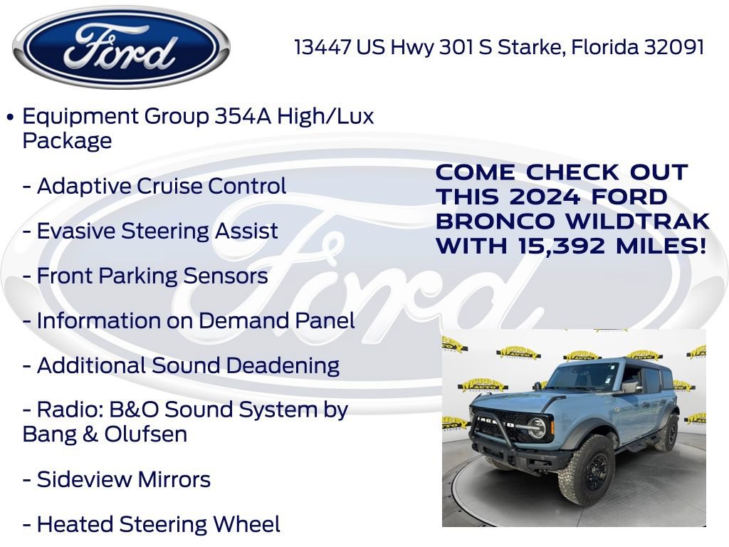 Certified 2024 Ford Bronco Wildtrak AWD/4WD image 22