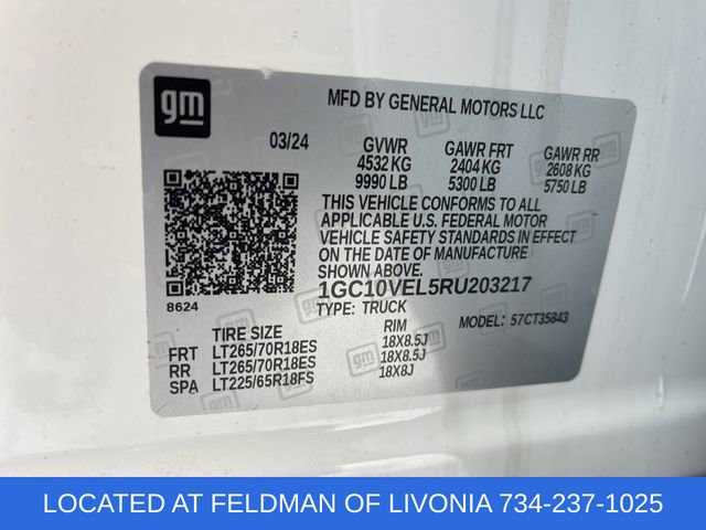 Used 2024 Chevrolet Silverado EV W/T image 32