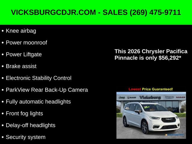 New 2026 Chrysler Pacifica Pinnacle w/ Trailer Tow Group image 33