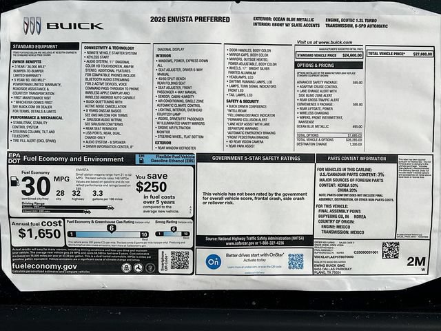 New 2026 Buick Envista Preferred w/ Convenience II Package FWD image 21