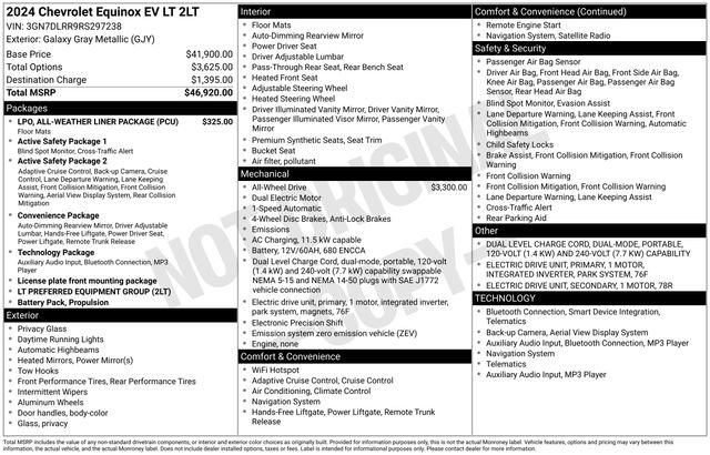 Used 2024 Chevrolet Equinox EV LT image 39