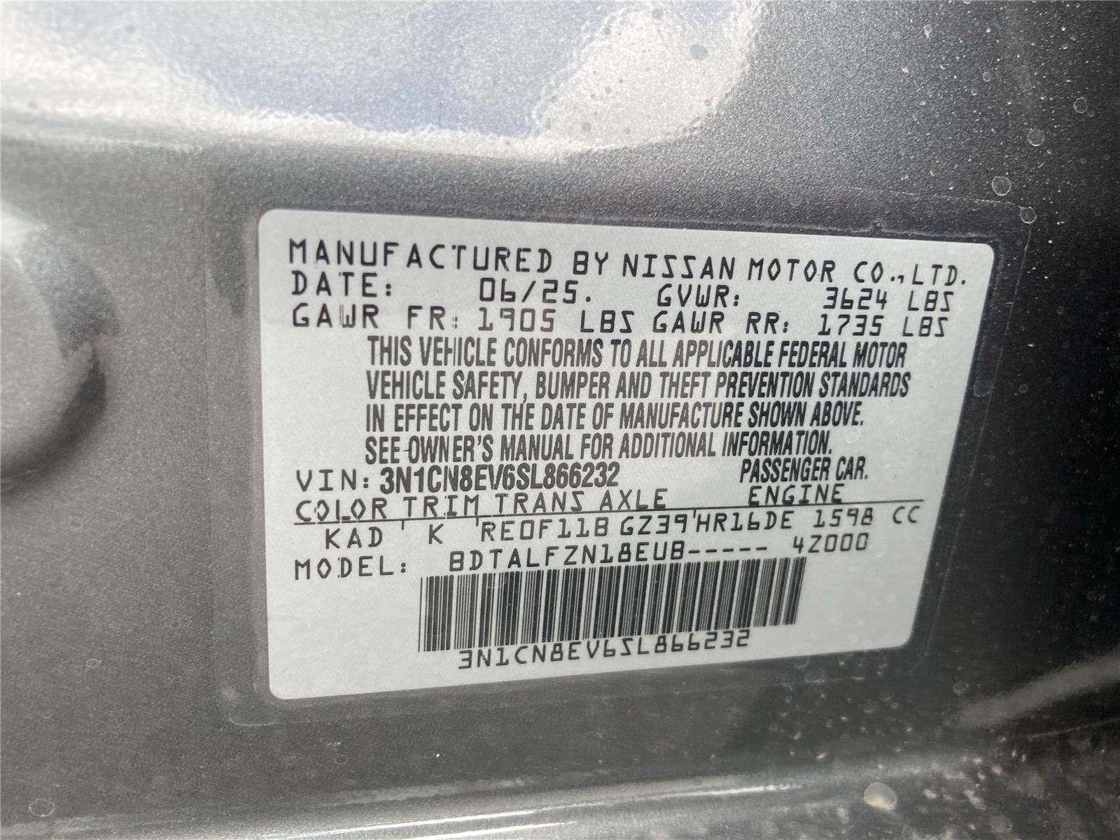 New 2025 Nissan Versa SV image 40