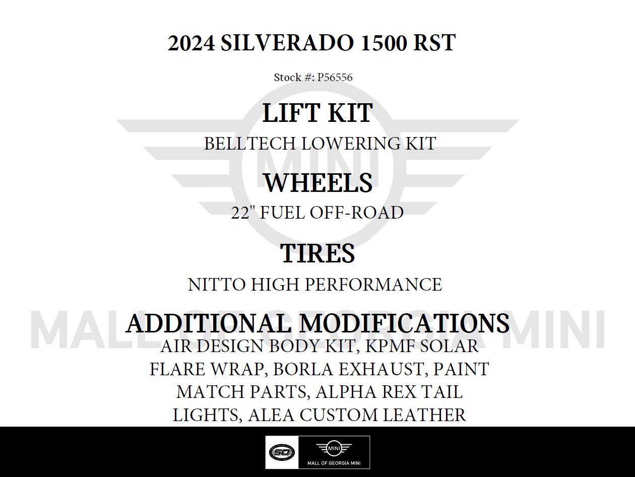 Used 2024 Chevrolet Silverado 1500 RST w/ Convenience Package II AWD/4WD image 48