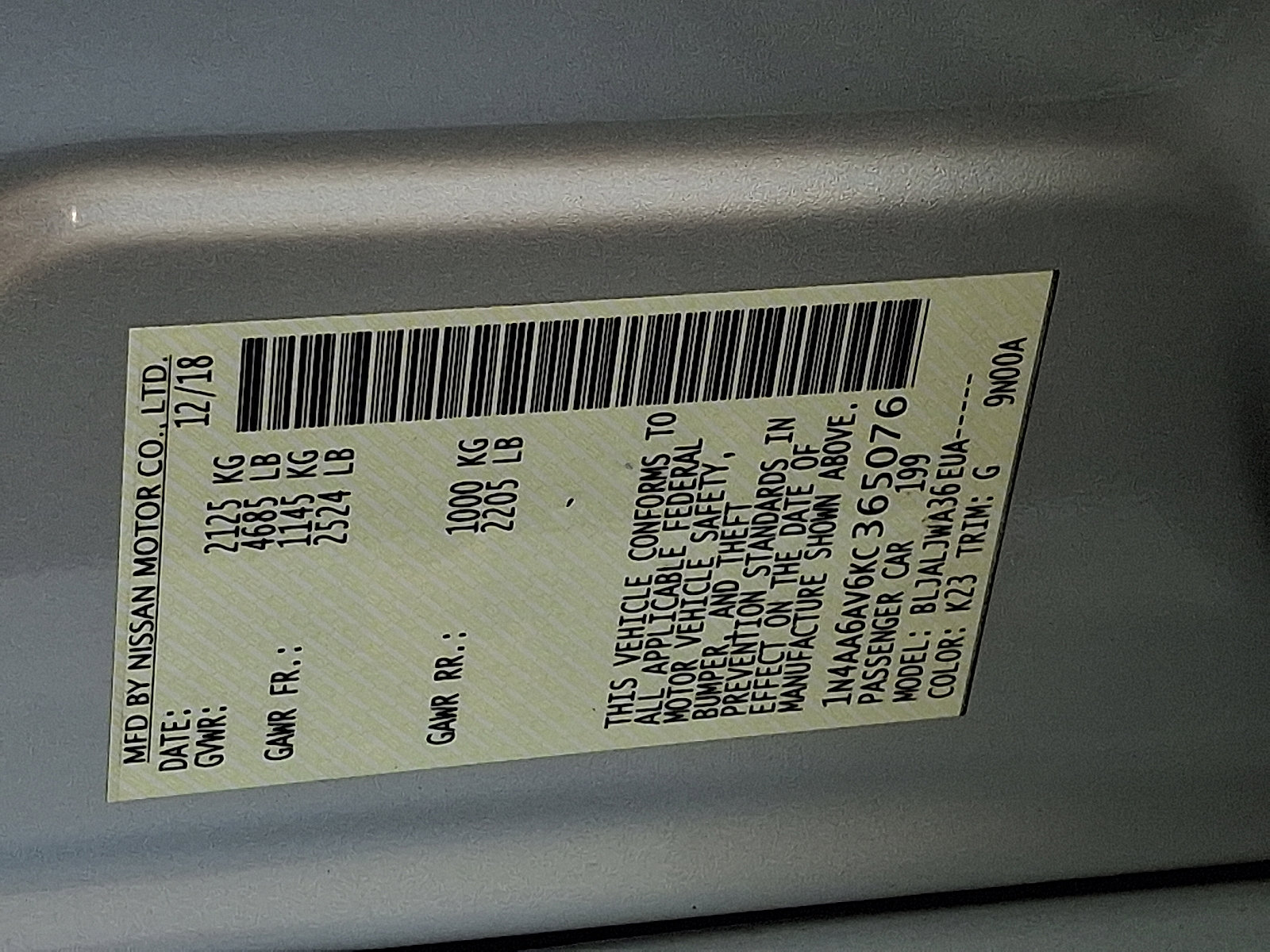 Used 2019 Nissan Maxima 3.5 SV w/ Floor Mat Group FWD image 27