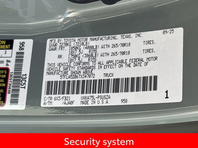 New 2026 Toyota Tundra SR5 w/ SR5 Convenience Package image 28