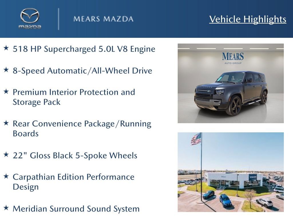 Used 2023 Land Rover Defender 110 V8 AWD/4WD image 2