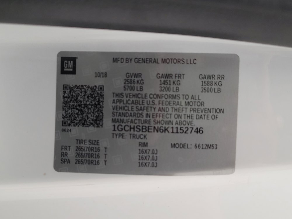 Used 2019 Chevrolet Colorado W/T w/ WT Convenience Package RWD image 33