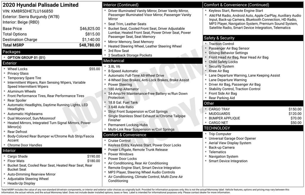 Used 2020 Hyundai Palisade Limited image 47