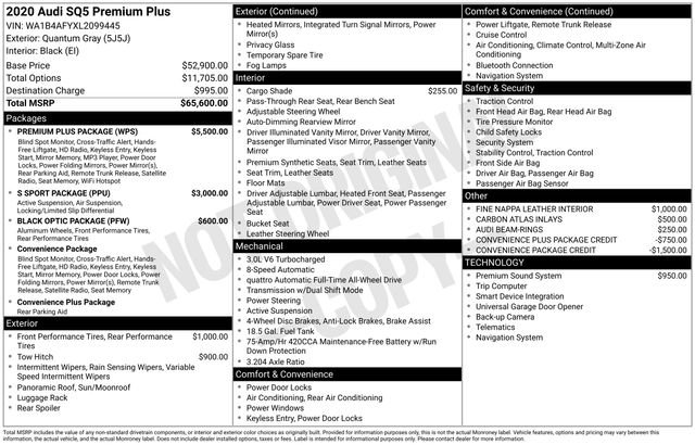 Used 2020 Audi SQ5 Premium Plus w/ Premium Plus Package image 37