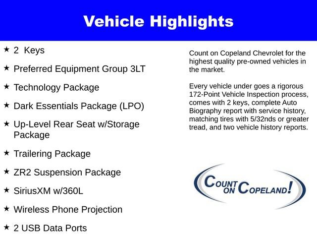 Certified 2023 Chevrolet Silverado 1500 ZR2 w/ Technology Package image 3