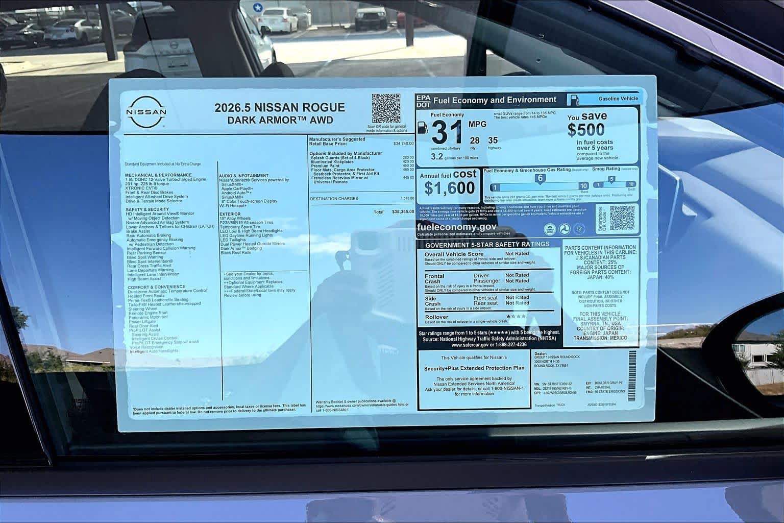 New 2026 Nissan Rogue Dark Armor AWD/4WD image 19