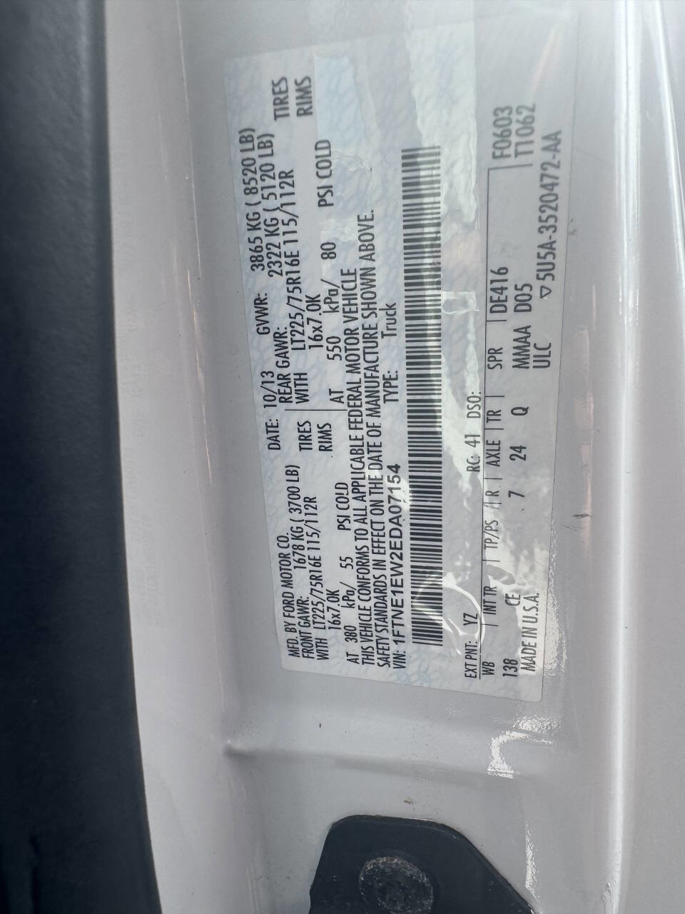 Used 2014 Ford E-150 and Econoline 150 w/ Commercial Cargo Van Package image 28