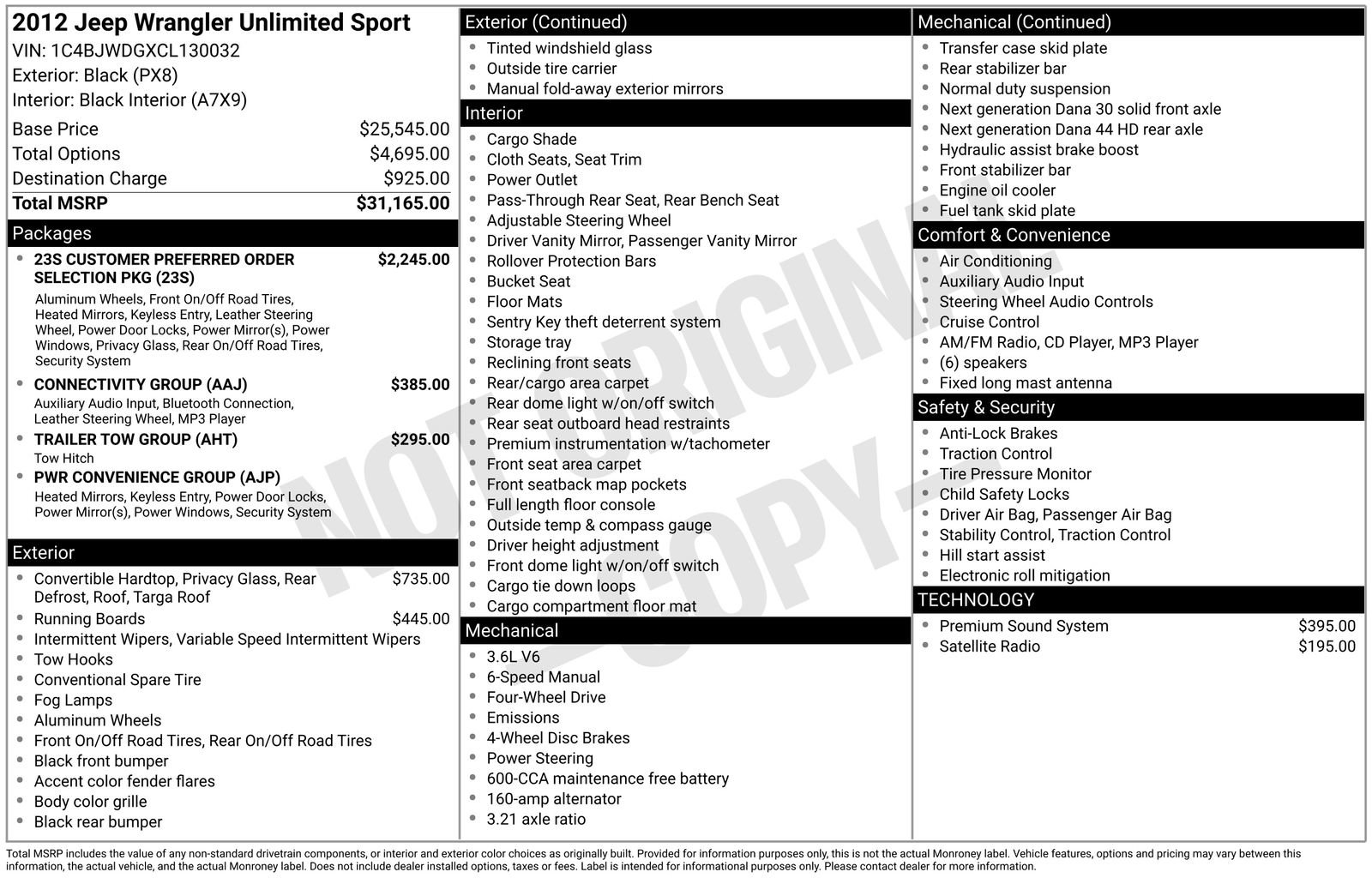 Used 2012 Jeep Wrangler Unlimited Sport image 8