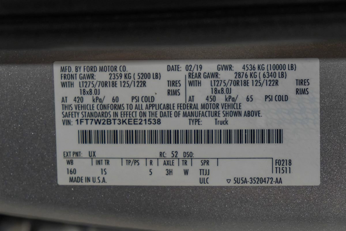 Used 2019 Ford F250 XL w/ STX Appearance Package AWD/4WD image 65