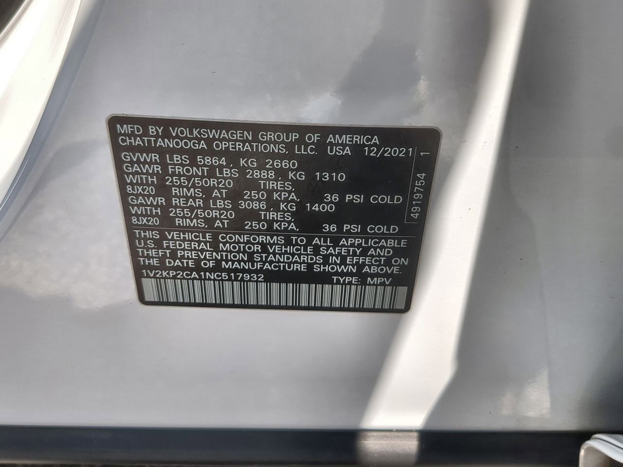 Used 2022 Volkswagen Atlas SE AWD/4WD image 33