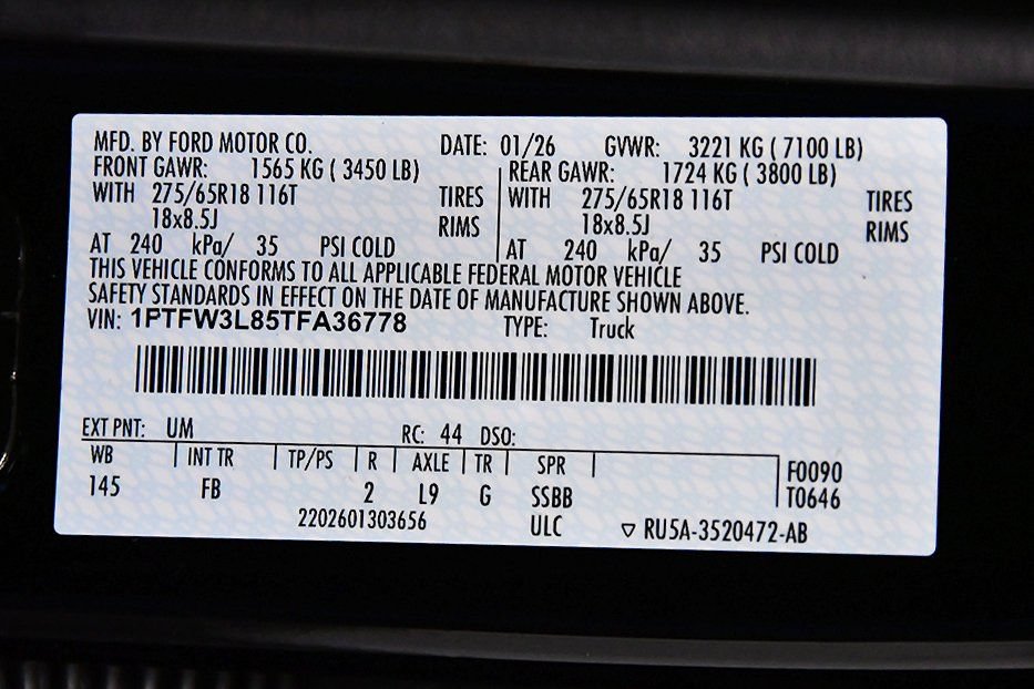 New 2026 Ford F150 XLT w/ Equipment Group 302A MID AWD/4WD image 16