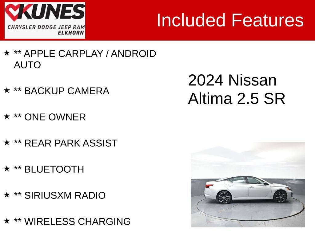 Used 2024 Nissan Altima 2.5 SR FWD image 2