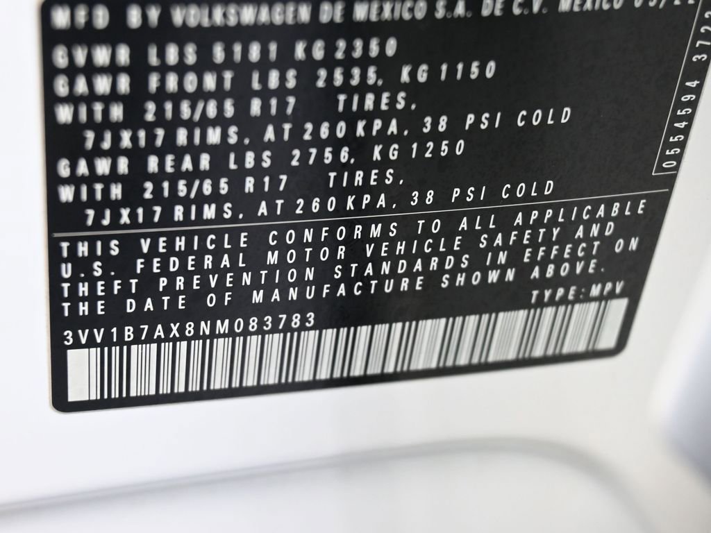 Used 2022 Volkswagen Tiguan S w/ IQ.Drive Package image 17