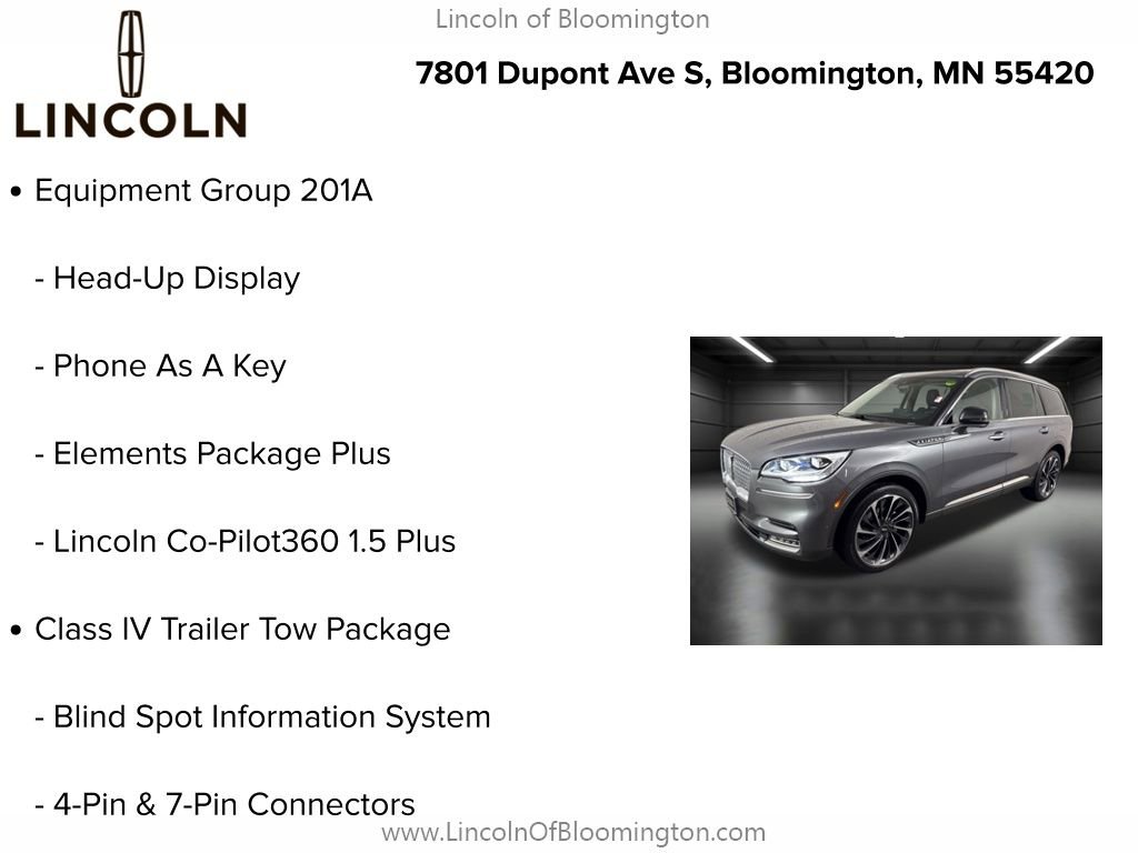 Certified 2022 Lincoln Aviator Reserve w/ Equipment Group 201A image 9