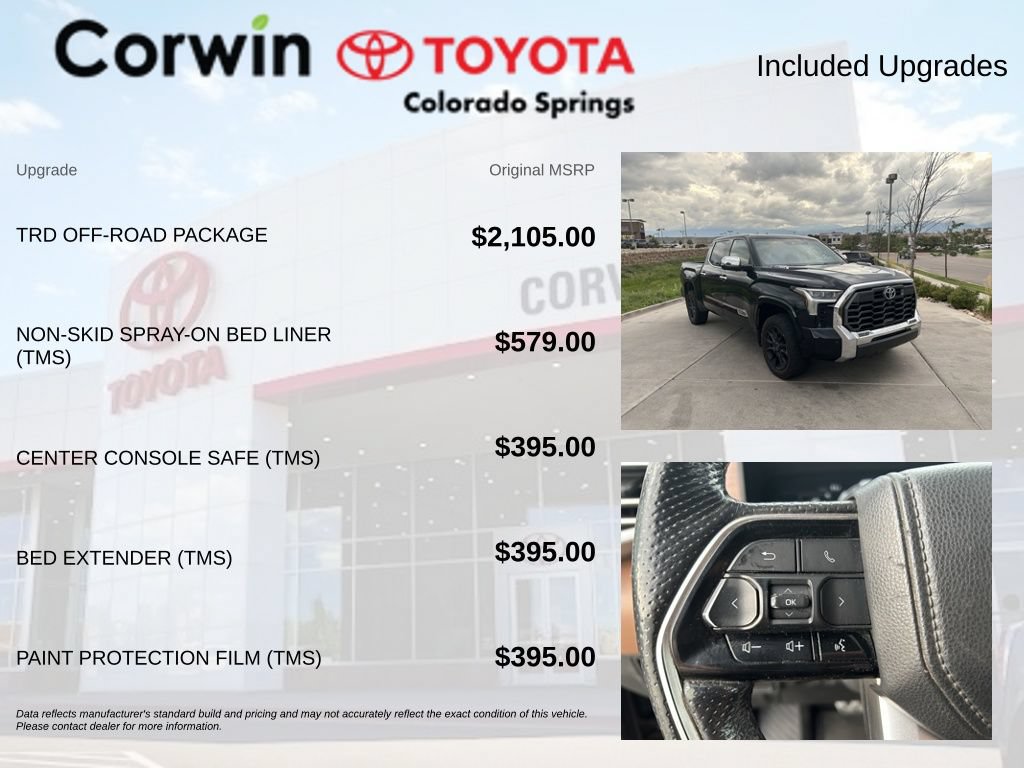 Used 2022 Toyota Tundra 1794 Edition w/ TRD Off-Road Package AWD/4WD image 4