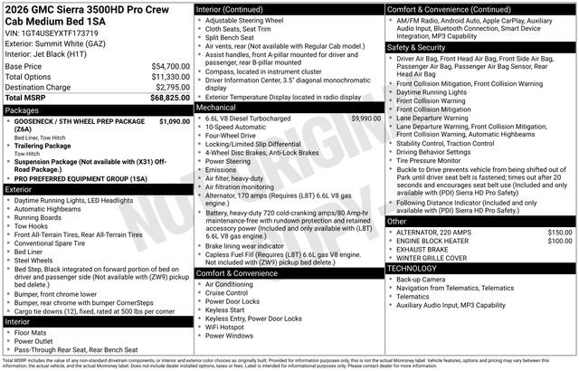 New 2026 GMC Sierra 3500 Pro AWD/4WD image 21
